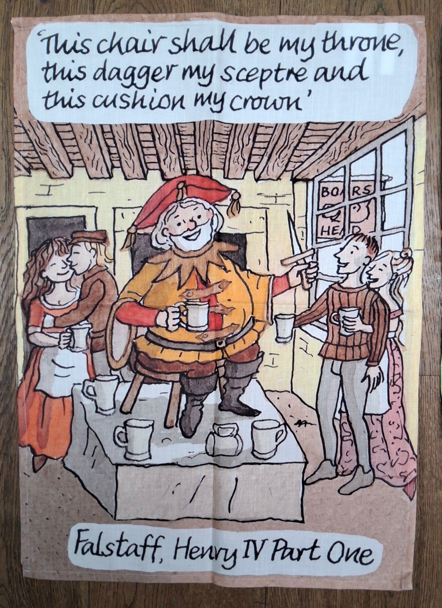 Henry IV Part One - Falstaff - Tea Towel