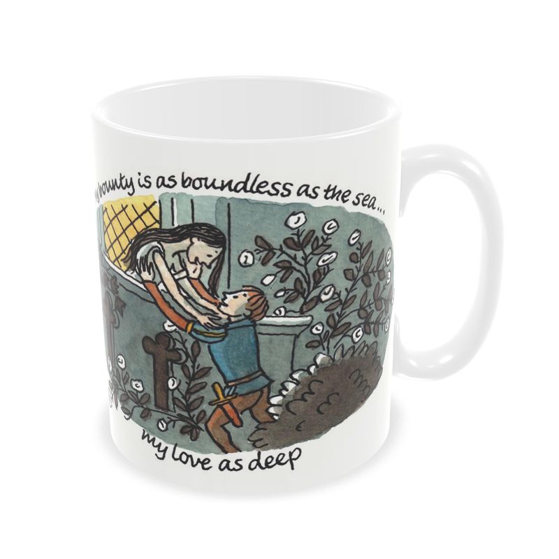 Romeo and Juliet - My Bounty is as boundless - Earthenware mug