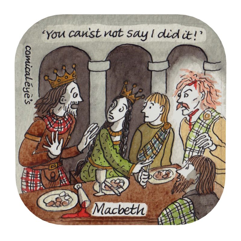 Shakespeare Coasters - Set of Six