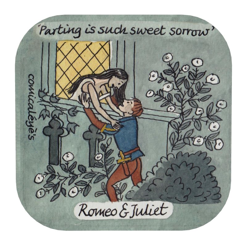 Shakespeare Coasters - Set of Six