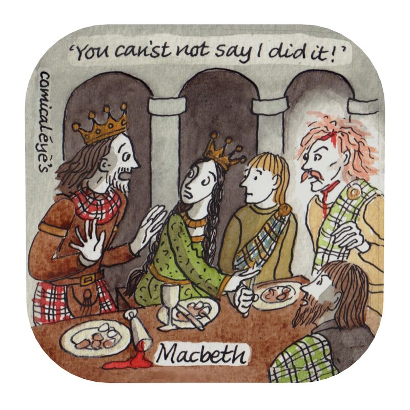 Macbeth - You cans't not say I did it - Coaster