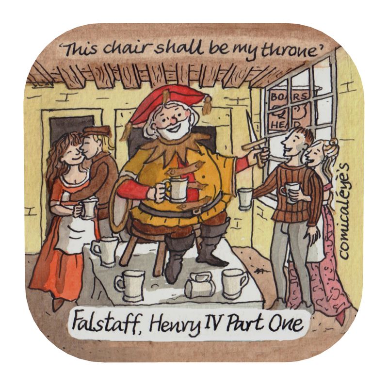 Henry IV Part One - This chair shall be my throne - Coaster