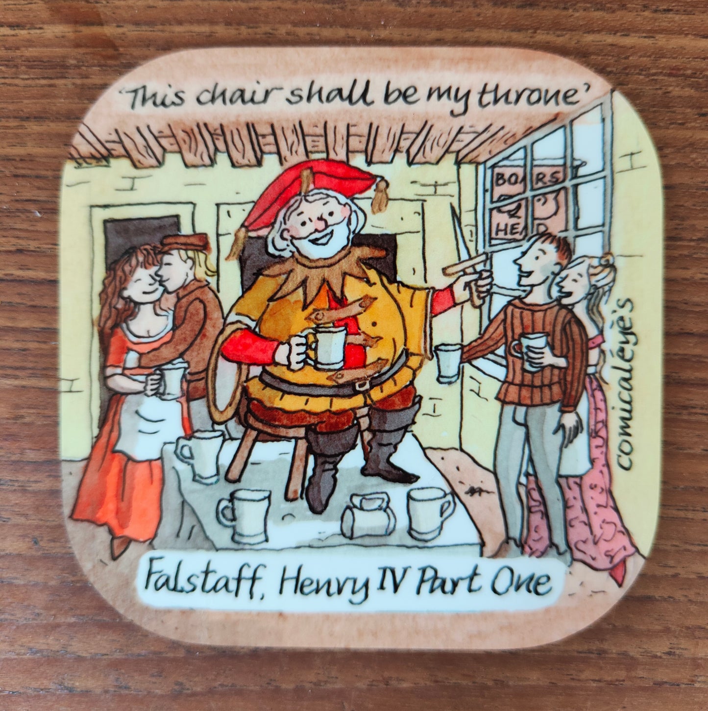 Henry IV Part One - This chair shall be my throne - Coaster