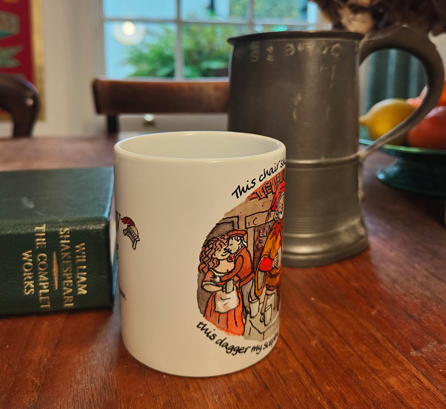 Henry IV Part One - Falstaff - This chair shall be my throne - Earthenware mug