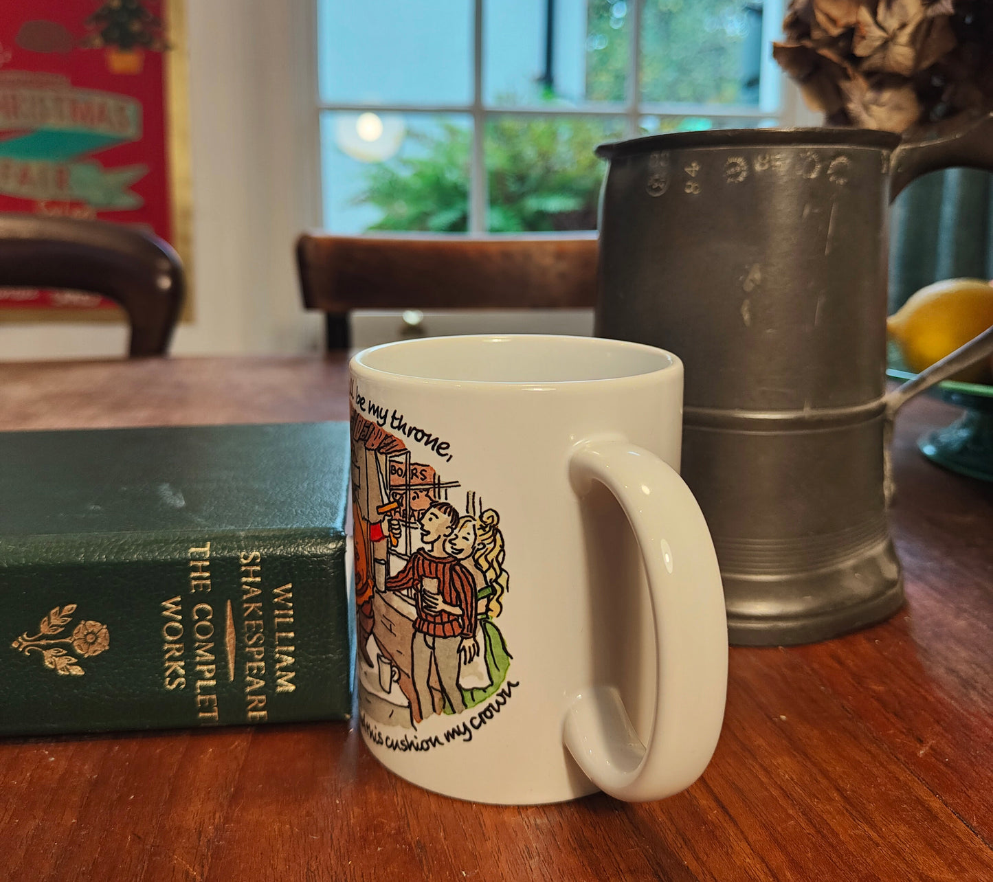 Henry IV Part One - Falstaff - This chair shall be my throne - Earthenware mug