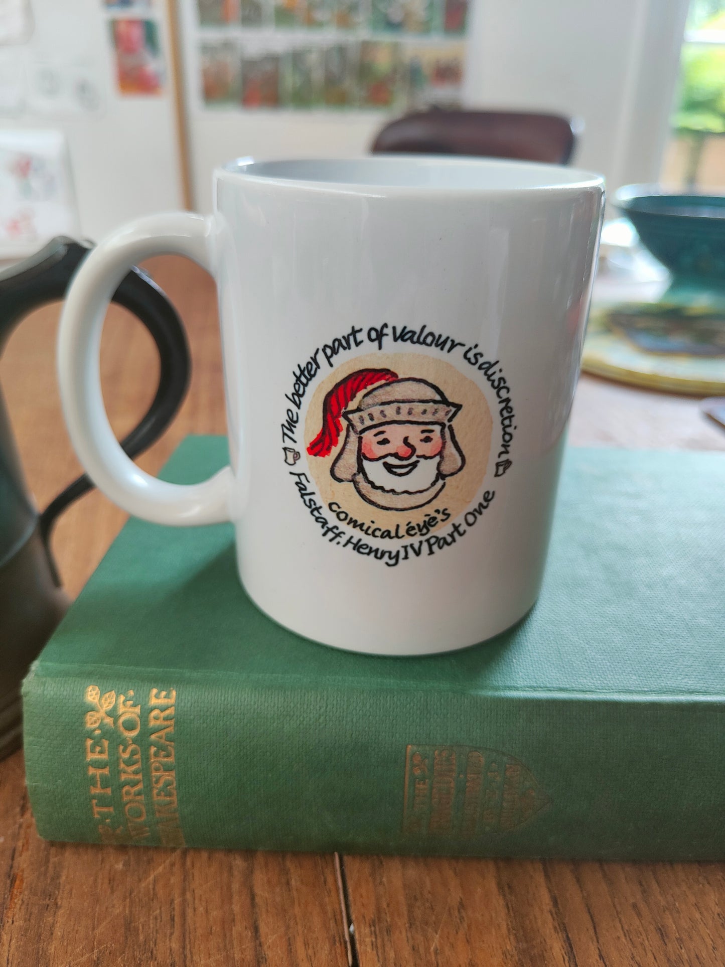 Henry IV Part One - Falstaff - This chair shall be my throne - Earthenware mug