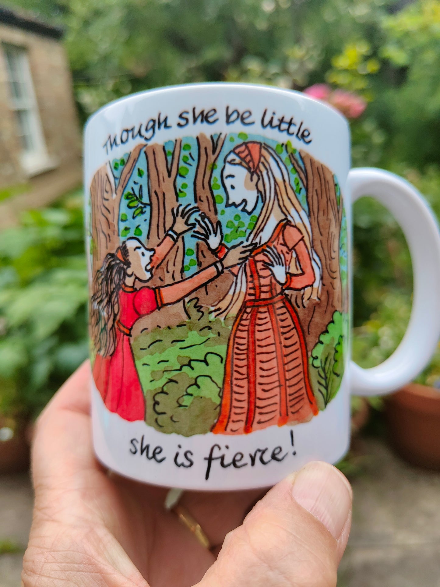 Midsummer Night's Dream - Though she be little - Earthenware mug