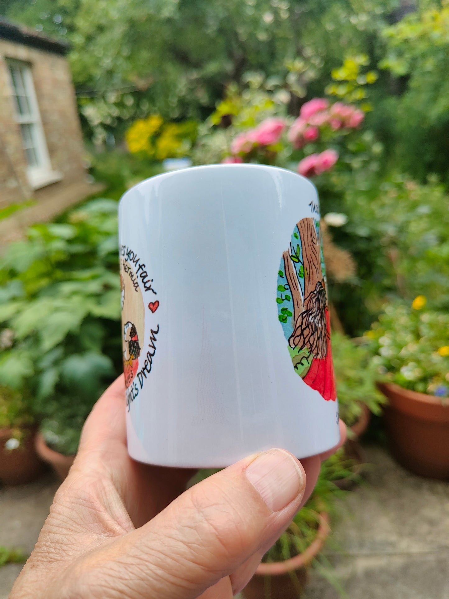 Midsummer Night's Dream - Though she be little - Earthenware mug