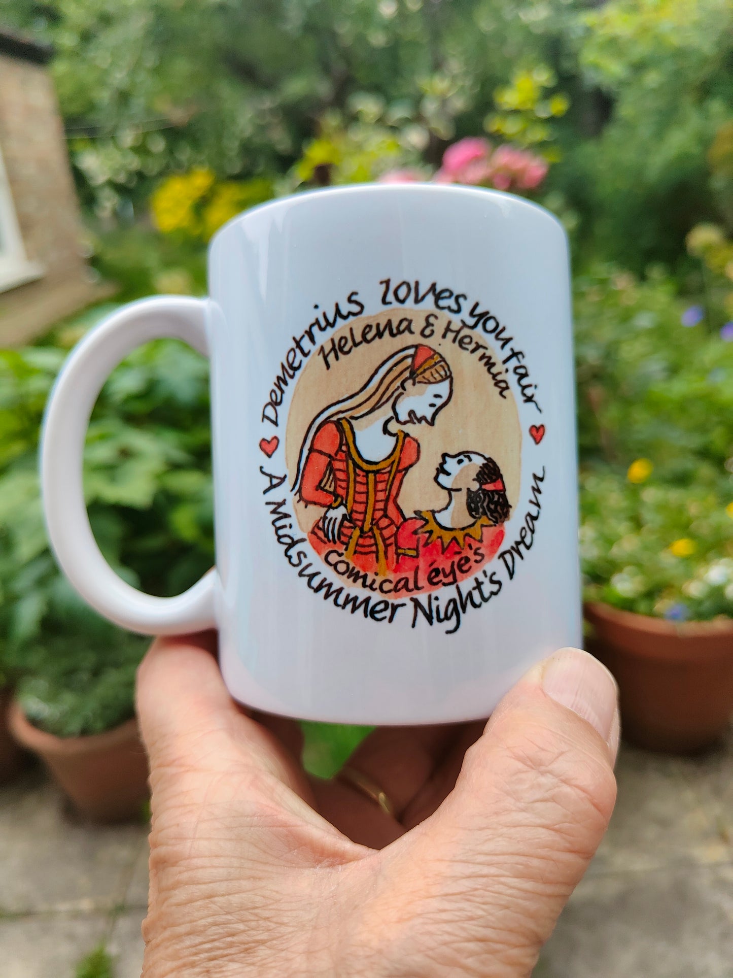 Midsummer Night's Dream - Though she be little - Earthenware mug