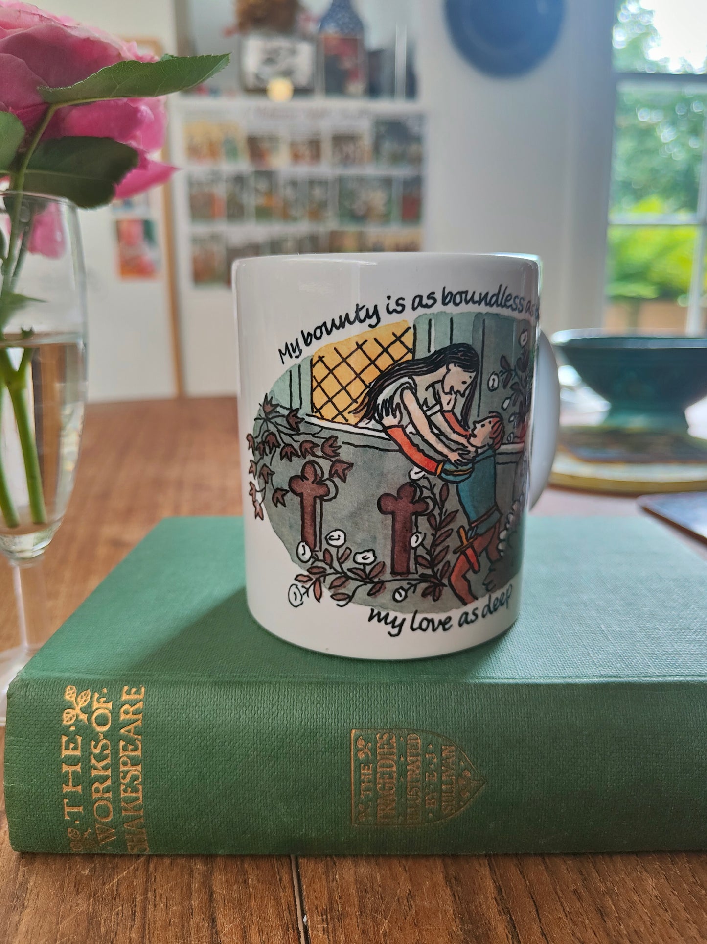 Romeo and Juliet - My Bounty is as boundless - Earthenware mug