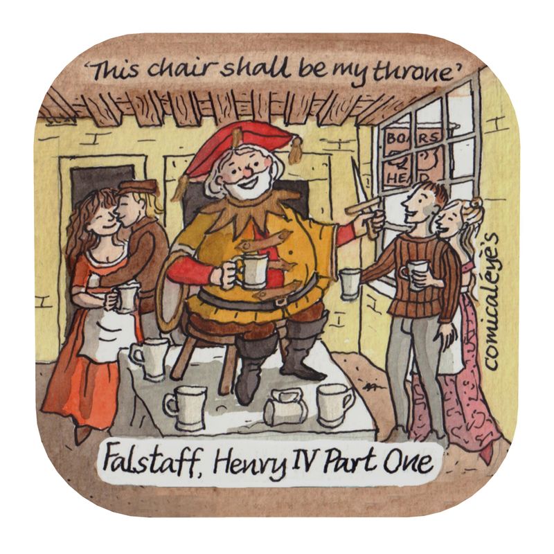 Shakespeare Falstaff Henry IV Part One coaster