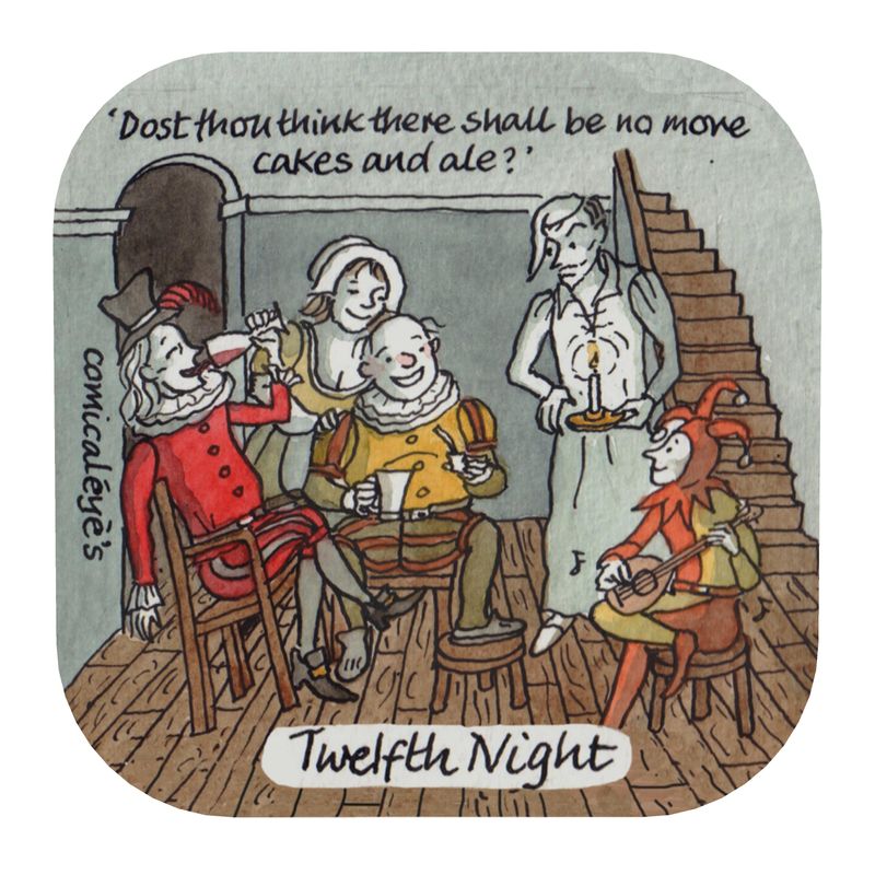 Shakespeare Twelfth Night coaster