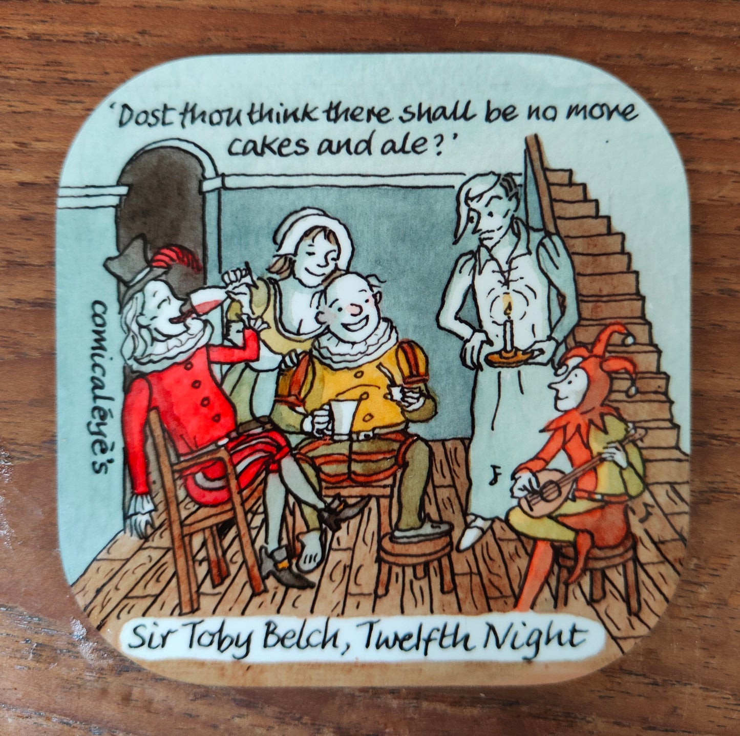 Twelfth Night Coaster - Cakes and ale - Coaster