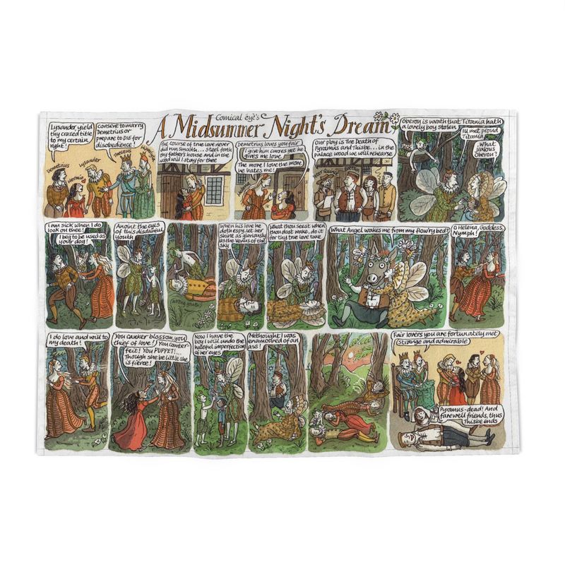 Midsummer Night's Dream - whole play - tea towel