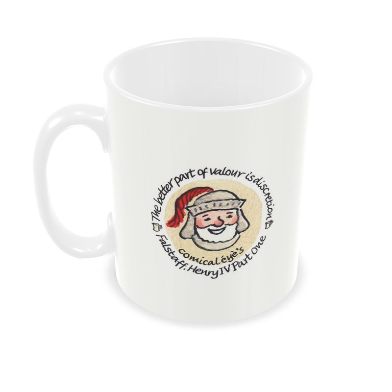 Henry IV Part One - Falstaff - This chair shall be my throne - Earthenware mug