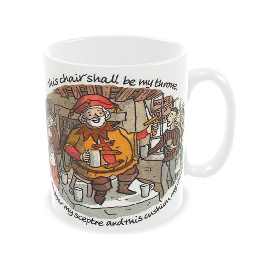 Henry IV Part One - Falstaff - This chair will be my throne - ceramic mug