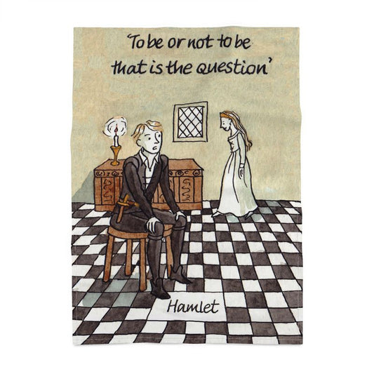 Hamlet - To Be or Not To Be - Tea Towel