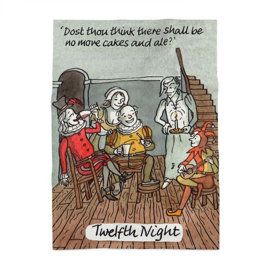 Twelfth Night - Cakes and Ale - Tea Towel
