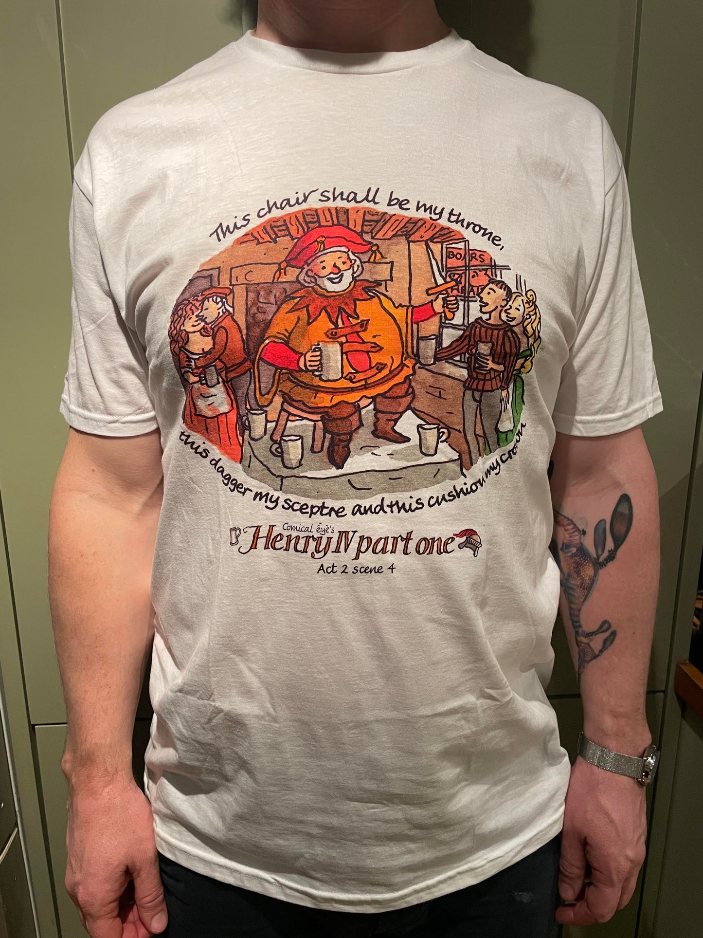 Henry IV Part One - Falstaff - This chair shall be my throne - t-shirt