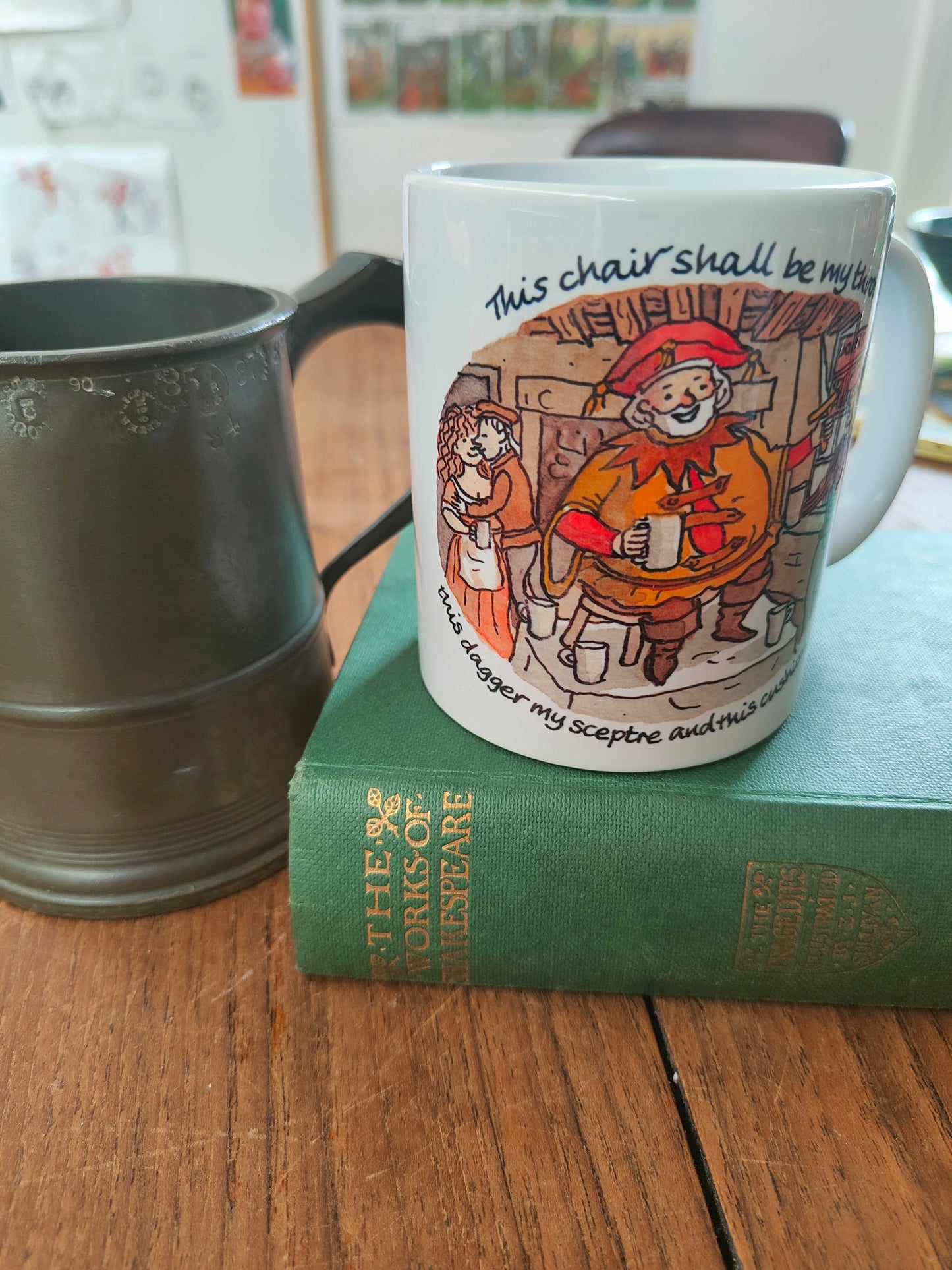 Henry IV Part One - Falstaff - This chair shall be my throne - Earthenware mug