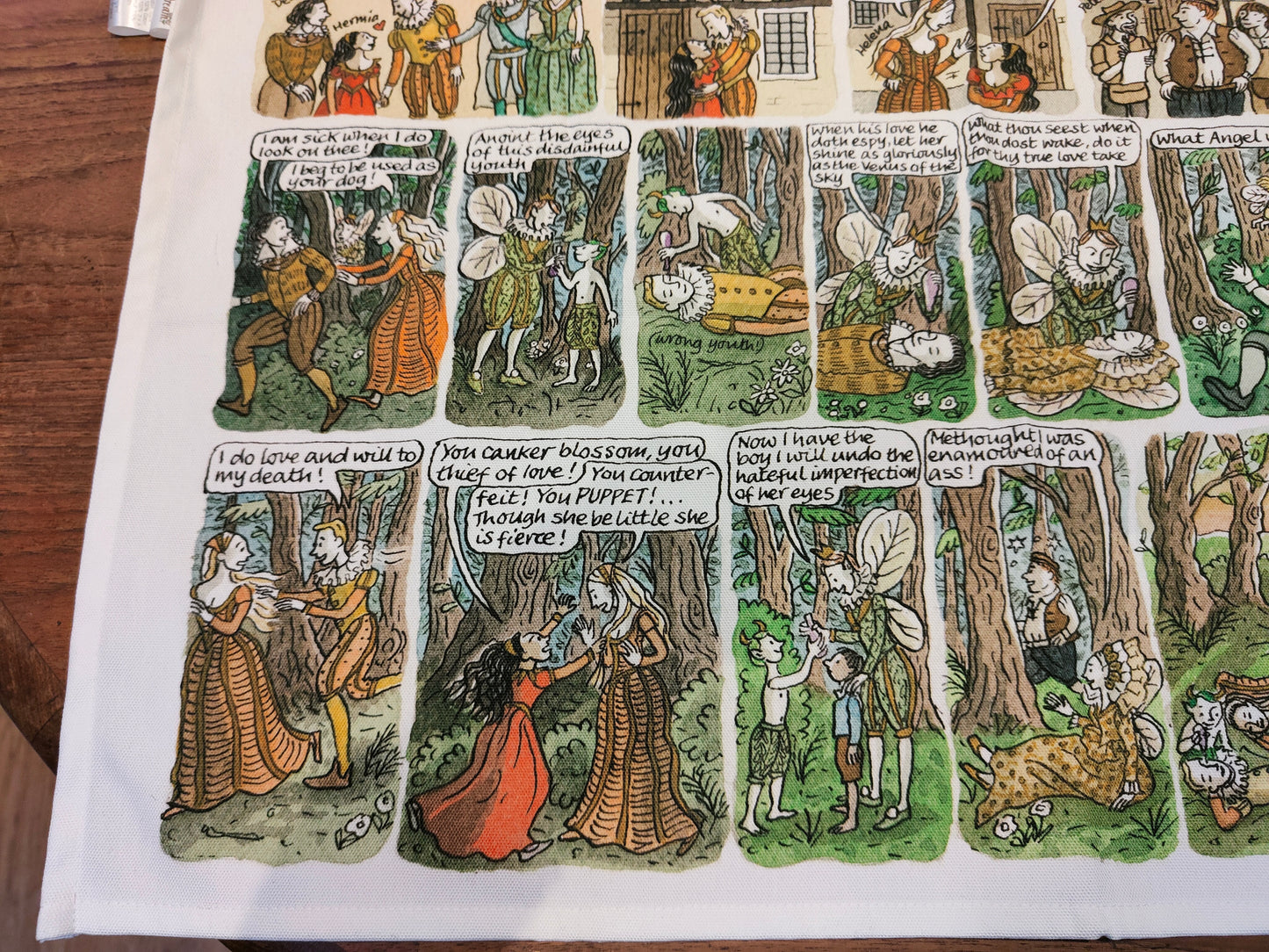 Midsummer Night's Dream - whole play - tea towel