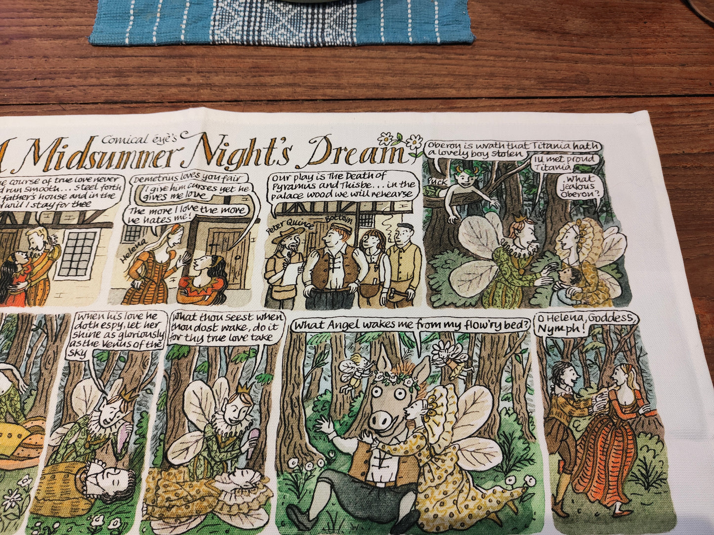 Midsummer Night's Dream - whole play - tea towel