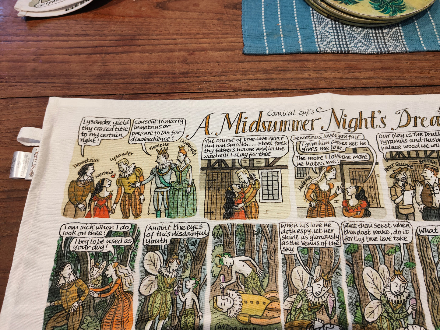 Midsummer Night's Dream - whole play - tea towel