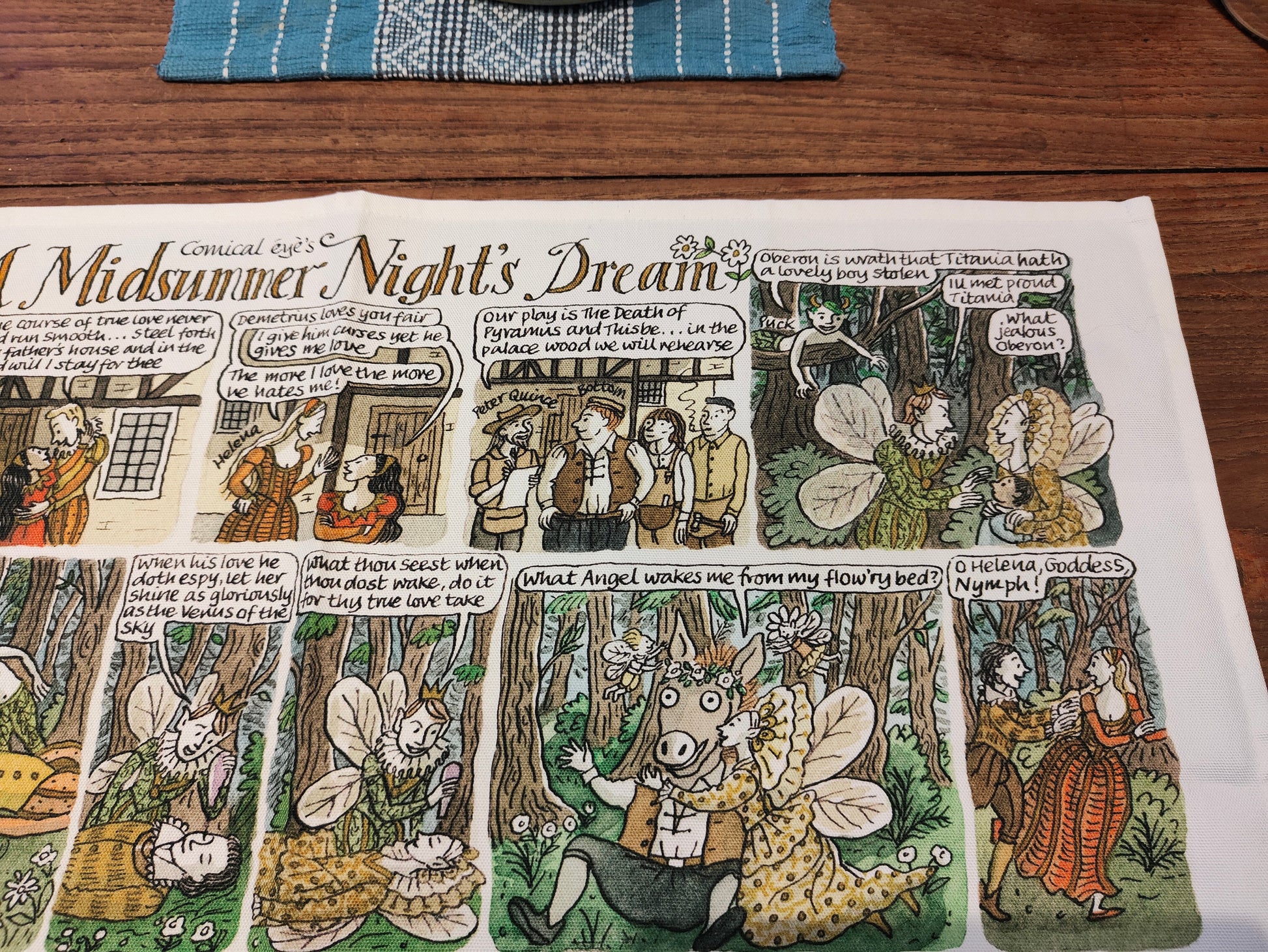 Midsummer Night's Dream - tea towel 