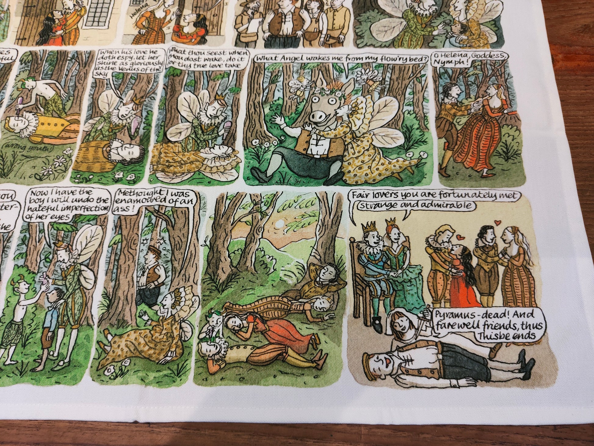 Midsummer Night's Dream - tea towel 