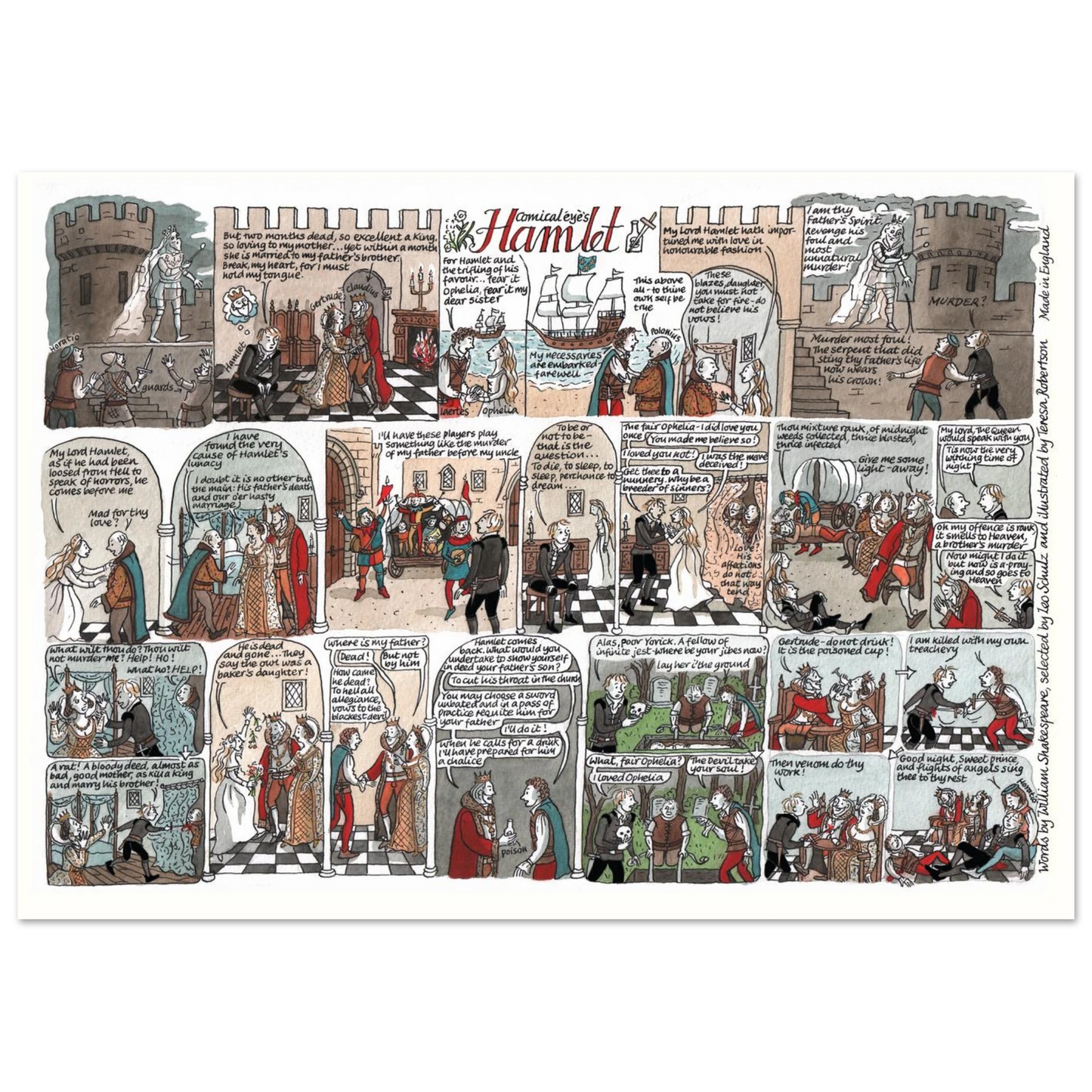 Shakespeare Hamlet poster